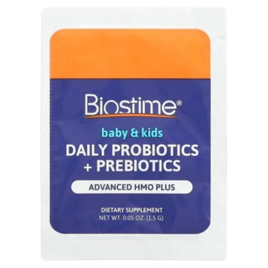Biostime Baby & Kids, Daily Probiotics + HMO Prebiotic, 3 Months to 6 Years, Flavorless, 28 Sachet Packets, 0.05 oz (1.5 g) Each image {2}