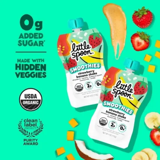 Little Spoon Strawberry Banana Shake - 4oz image {1}