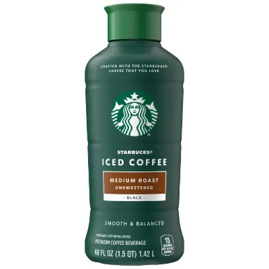 Starbucks Unsweetened Medium Roast Iced Coffee - 48 fl oz image {3}