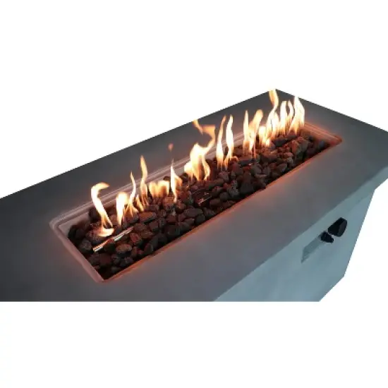 24" H Concrete Outdoor Fire Pit Table with Propane/Natural Gas Compatibility image {10}