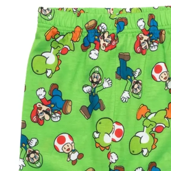SUPER MARIO Nintendo Luigi Pullover Pajama Shirt and Pants Sleep Set Toddler  image {3}