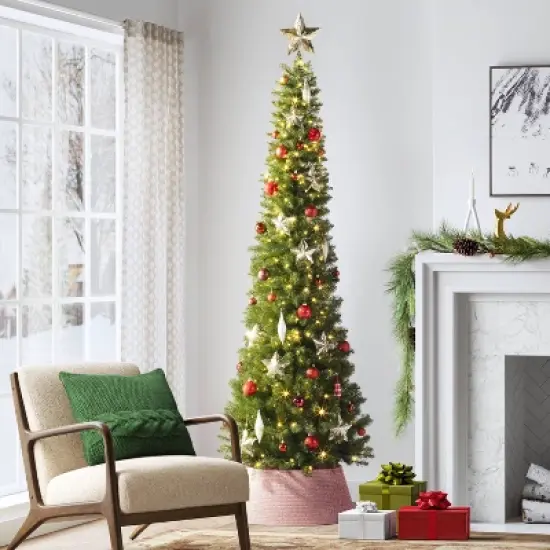 11" Tinsel Star Christmas Tree Topper - Wondershop image {1}