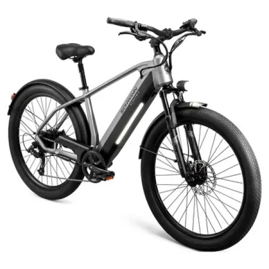 Schwinn Adult Coston CE 27.5" Step Over Hybrid Electric Bike image {1}