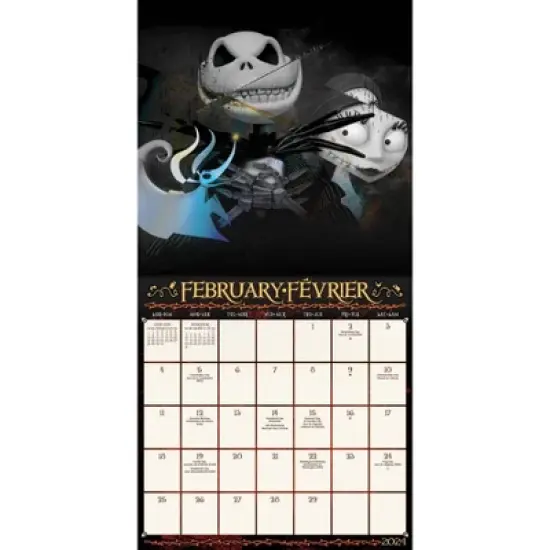 Trends International Inc. 2023-24 Wall Calendar 12"x12" Disney The Nightmare Before Christmas Bilingual English/French image {2}