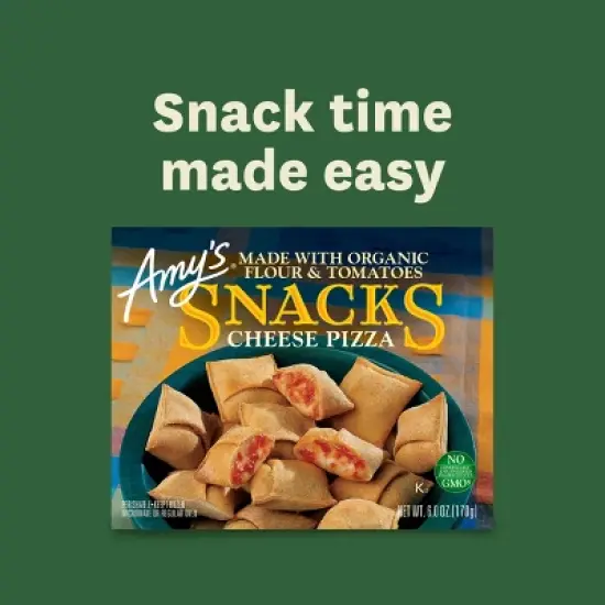 Amy's Frozen Cheese Pizza Snacks - 6oz image {8}
