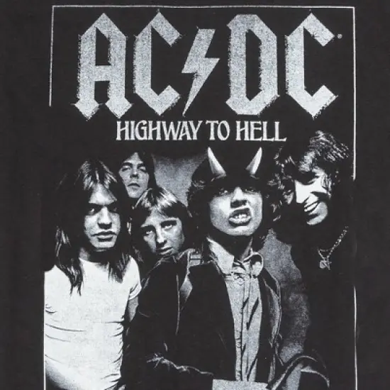 Men's AC/DC Short Sleeve Graphic Crewneck T-Shirt - Black image {2}