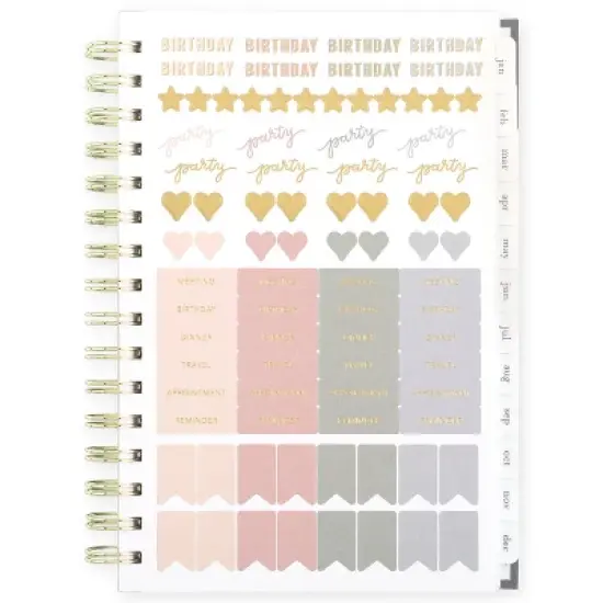 Sugar Paper Essentials 8.5"x6.5" 2026 Small Planner Green Badge image {4}