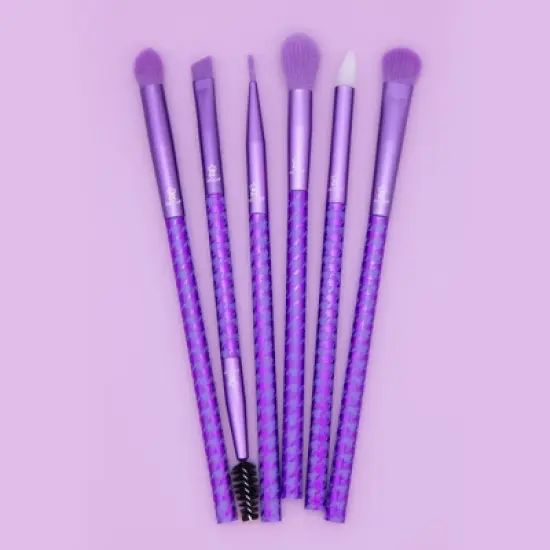 MODA Brush Keep It Classy Metallic Purple Eye Flip Makeup Brush Set- 7pc image {9}