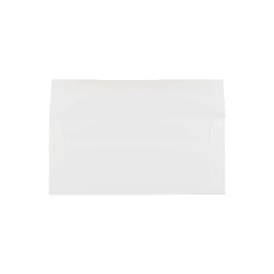 JAM Paper Strathmore #10 Business Envelope 4 1/8" x 9 1/2" Bright White Wove 25/Pack (64933) image {1}