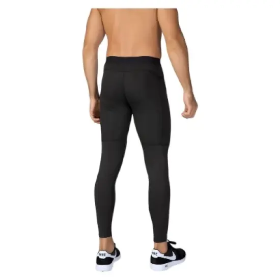 Anna-Kaci Active Men's Full Length Active Compression Leggings with Supportive Panel Stitching and Wide Waistband image {4}