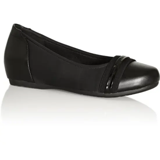 Women's WIDE FIT Marlie Ballet Flat - black | CLOUDWALKERS image {5}