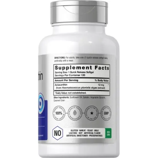 Horbaach Triple Strength Astaxanthin 12mg | 120 Softgels image {1}