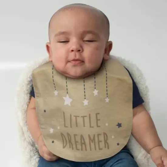 Neat Solutions Aspirational Sayings Printed Water-Resistant Lined Infant Bib Set - 5pk image {4}