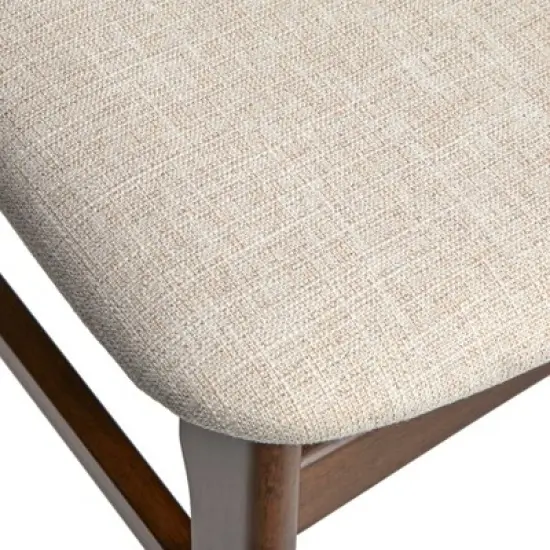 Buylateral Set of 2 Wave Solid Rubberwood Dining Chairs image {6}