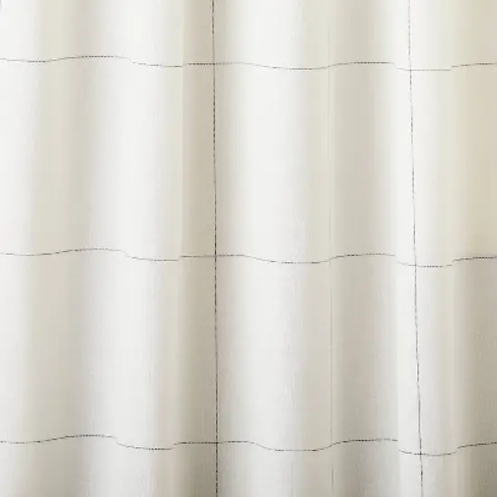Subtle Grid Lines Curtain Panel  - Hearth & Hand&trade; with Magnolia image {1}