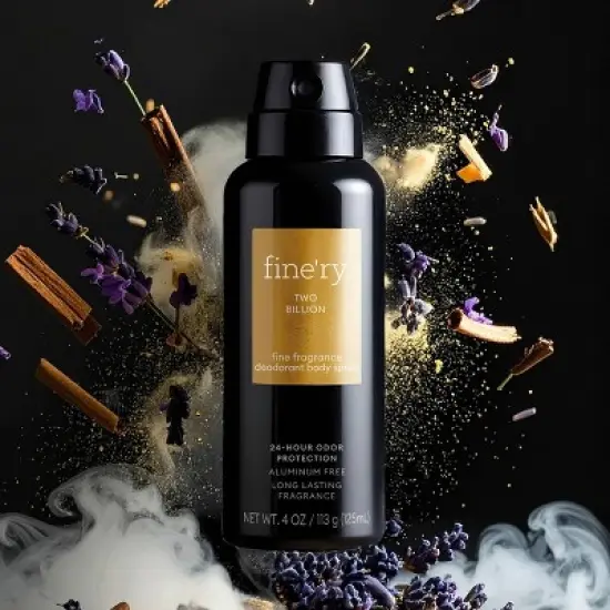 fine'ry. Men's Deodorant Spray - Two Billion - 4oz image {1}