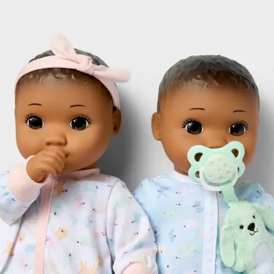 14" Boy Girl Twin Baby Dolls - Gigglescape&trade; image {2}