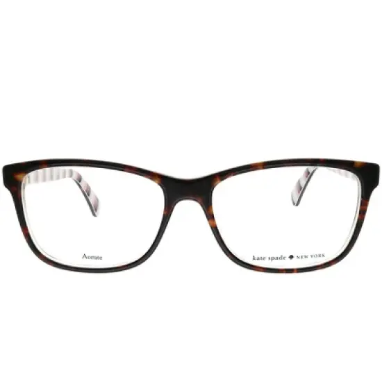 Kate Spade  086 Womens Rectangle Eyeglasses Dark Havana 52mm image {1}