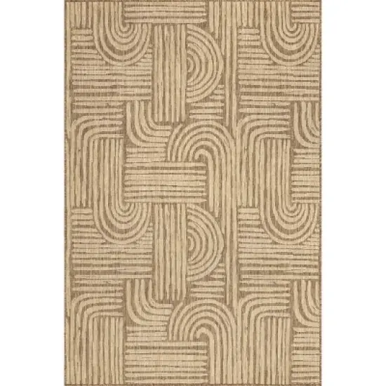 nuLOOM Lynne Abstract Maze Indoor/Outdoor Area Rug image {9}