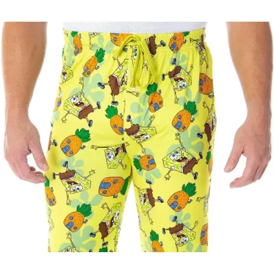 SpongeBob SquarePants Men's Pineapple House Adult Lounge Pajama Pants image {2}