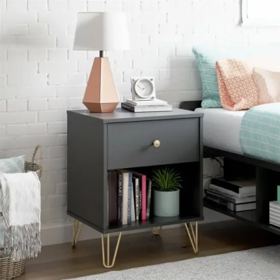 Owen Nightstand Black - Novogratz image {2}