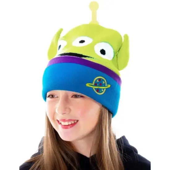 Disney Toy Story Pizza Planet Aliens Beanie 3D Character Design Costume Hat Multicoloured image {2}