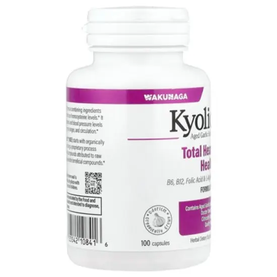 Kyolic Aged Garlic Extract Formula 108, Total Heart Health, 100 Capsules image {3}