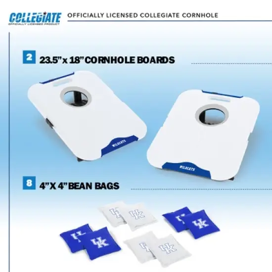 NCAA Kentucky Wildcats All-Weather Travel Cornhole Set image {1}
