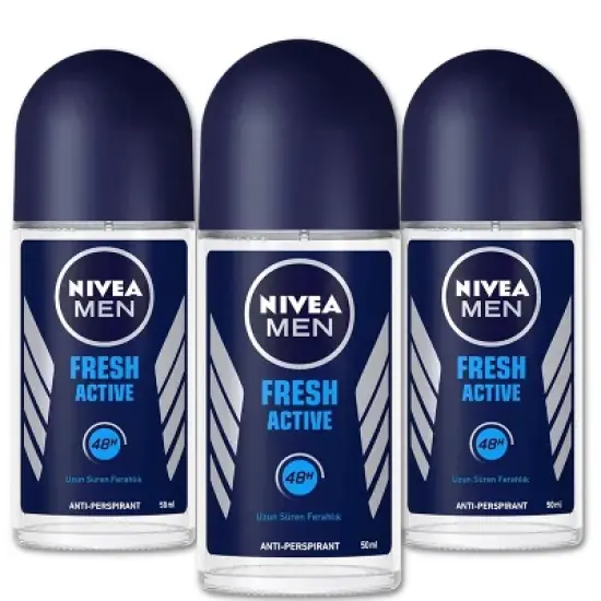 Nivea Men Anti Perspirant Roll On, Fresh Active 1.7oz (3 Pack) image {7}