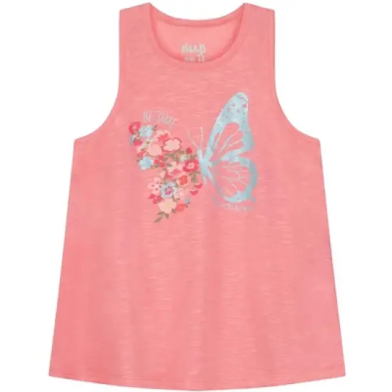 Sleep On It Girls Butteryfly 2-Piece Tank Pajama Shorts Sleep Set image {3}