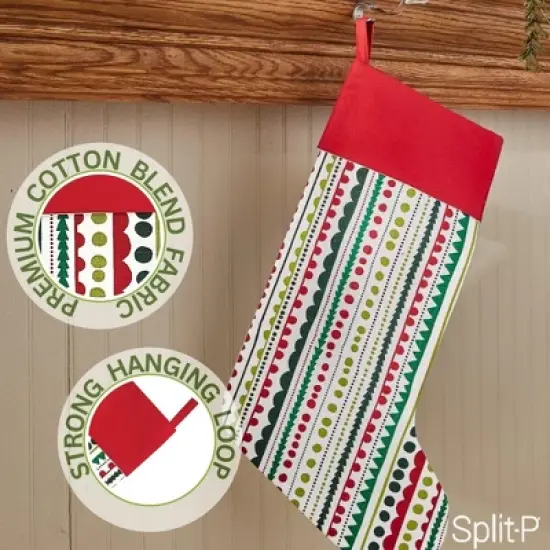 Split P Jingle Jangle Stocking Set of 2 image {2}