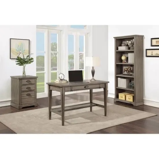 Hawthorne Traditional Three Drawer Wood File Drawer Gray - Martin Furniture image {2}