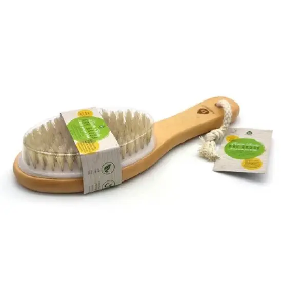 Pursonic Bath Body Brush With Lotus Wooden Handle image {1}