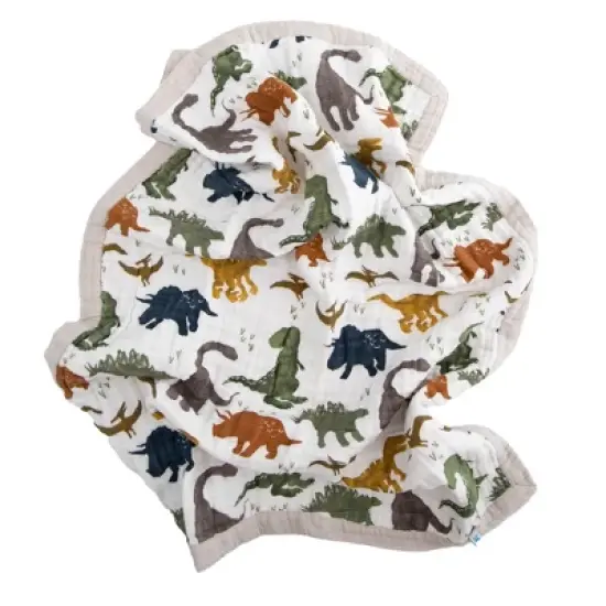 Little Unicorn Cotton Muslin Baby Receiving Quilt image {3}