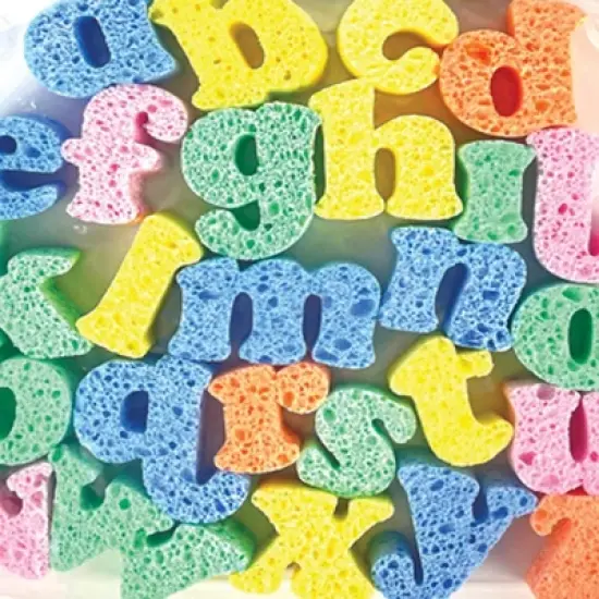 Captain Creative Super Sponges, 2", Lower Case Alphabet, 26 Pieces image {1}