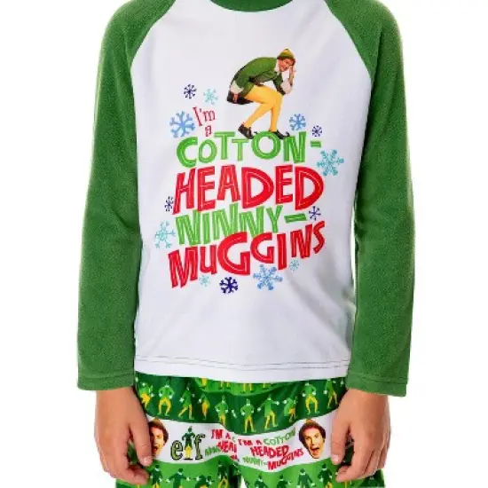 Elf The Movie Boys' Film Cotton-Headed Ninny-Muggins Sleep Pajama Set Multicolored image {2}