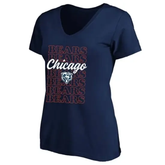NFL Chicago Bears Women's Plus Size Short Sleeve V-Neck T-Shirt image {3}