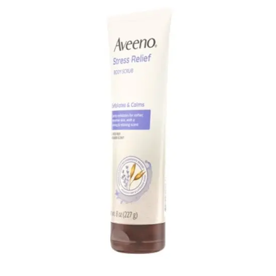 Aveeno Stress Relief Exfoliating Body Scrub - Lavender - 8oz image {8}