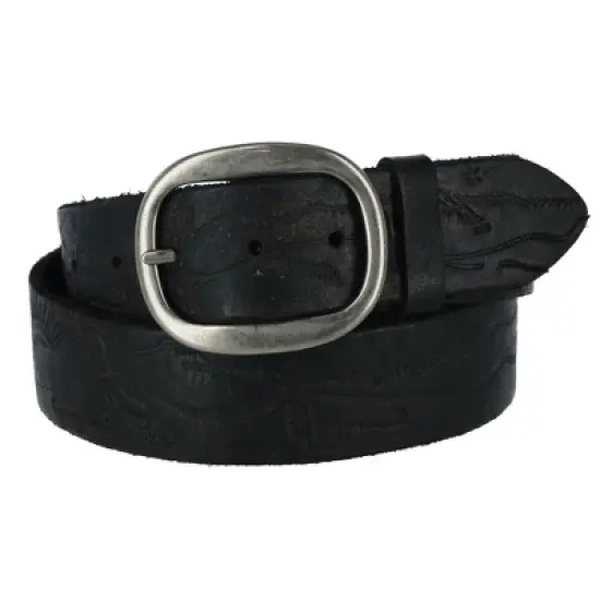 Hickory Creek Men's Raw Edge Vintage Embossed Belt image {2}