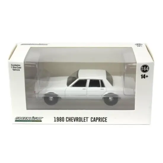 Greenlight Collectibles 1/64 1980-90 Chevrolet Caprice, Blank White, Hot Pursuit, GLT43005-BLANK image {4}