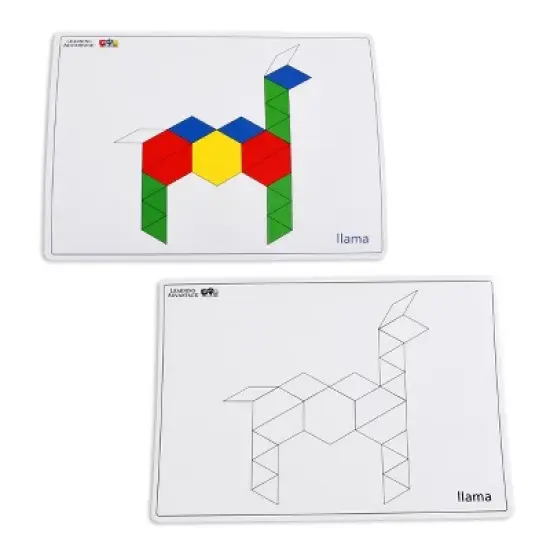 Learning Advantage Pattern Block Cards, Set of 20 image {1}