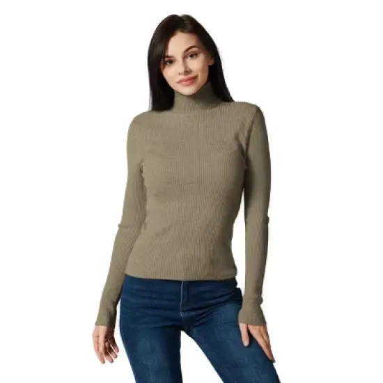 Zilpu  Lightweight Ribbed Turtleneck for Women - Slim Fit image {6}