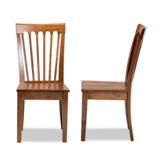 2pc Minette Wood Dining Chair Set - Baxton Studio image {2}