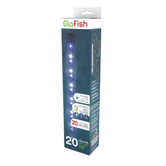GloFish 10" LED White, Blue and Magenta Light Stick for Fish Aquariums up to 20gal Aquarium Ornament Decor image {7}