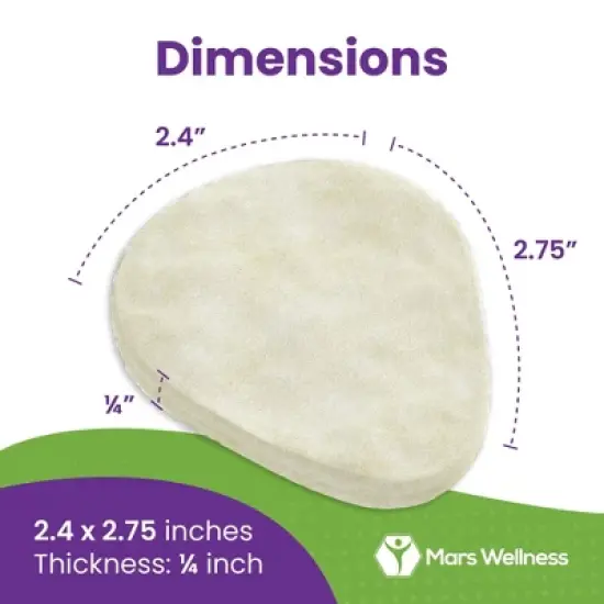 Mars Wellness Metatarsal Felt Foot Pad 6 Pairs image {6}