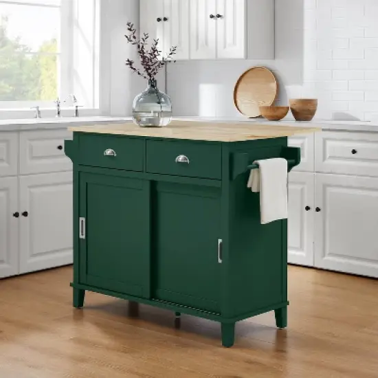 Cora Drop Leaf Kitchen Island - Crosley image {1}