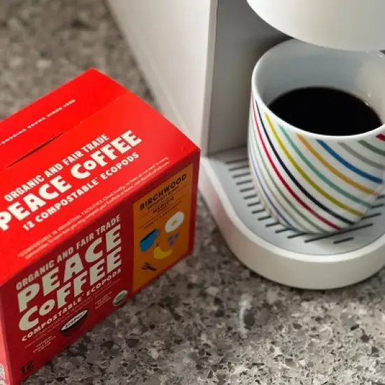 Peace Coffee Birchwood Medium Roast Coffee - 4.33oz/12ct image {2}