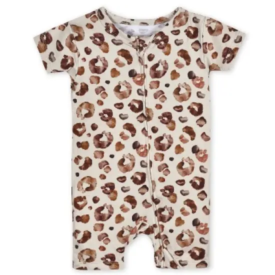 Gerber Buttery-Soft Snug Fit Short Sleeve Romper image {12}