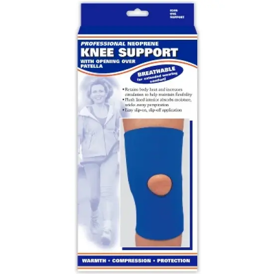 OTC Knee Support, Open Patella, Neoprene, Black image {2}