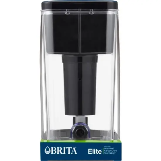 Brita Extra Large 27-Cup UltraMax Filtered Water Dispenser with Filter - Jet Black image {8}